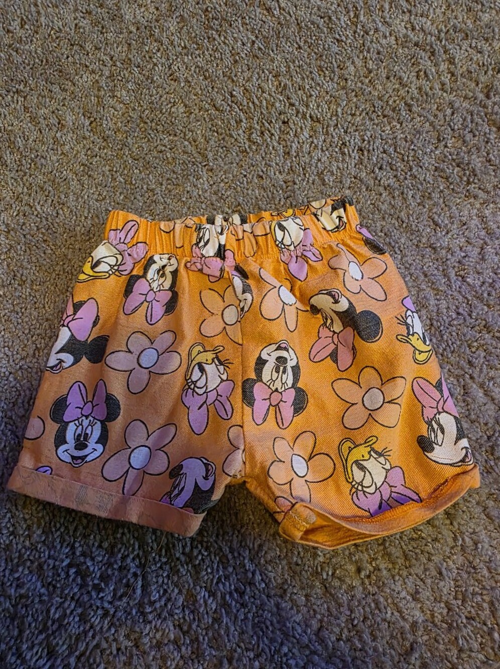 Disney Orange & Pink Minnie and Daisy Floral Shorts